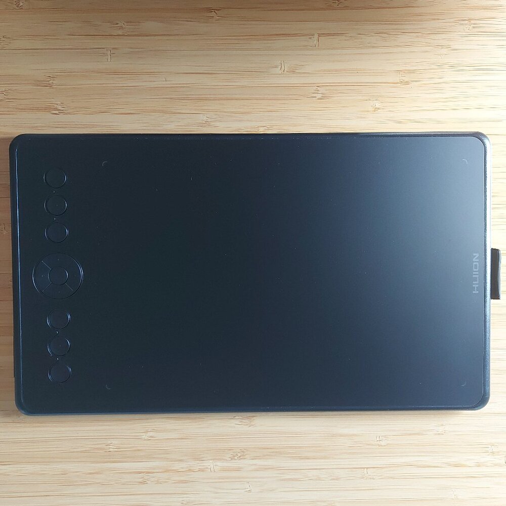 Black Huion Inspiroy Ink H320M Dual Drawing Tablet + LCD Writing Bougie Board